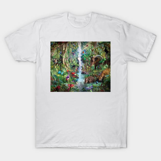 In to the Jungle T-Shirt by David Penfound Artworks